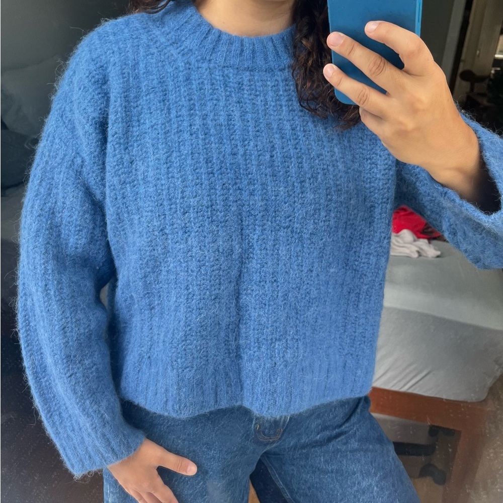 Sezane Jose Jumper Azure Blue - Size L